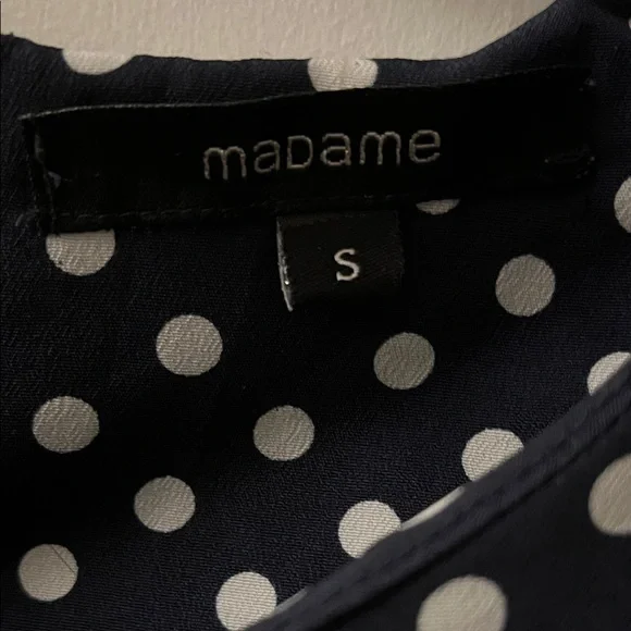 Adam Black and White Polka Dot Blouse - Picture 3 of 4